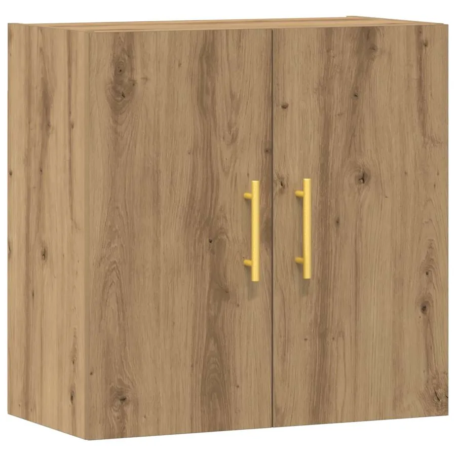 Armoire murale chêne artisanal 60x31x60 cm bois d'ingénierie - 2