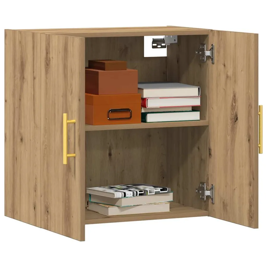 Armoire murale chêne artisanal 60x31x60 cm bois d'ingénierie - 3