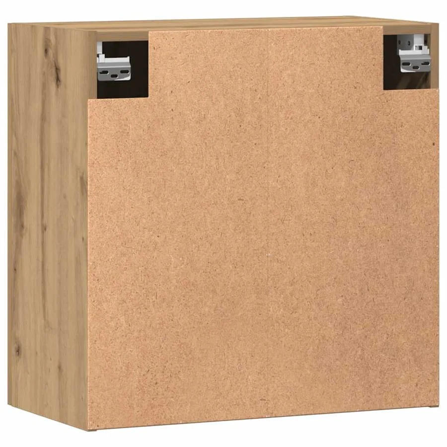 Armoire murale chêne artisanal 60x31x60 cm bois d'ingénierie - 6