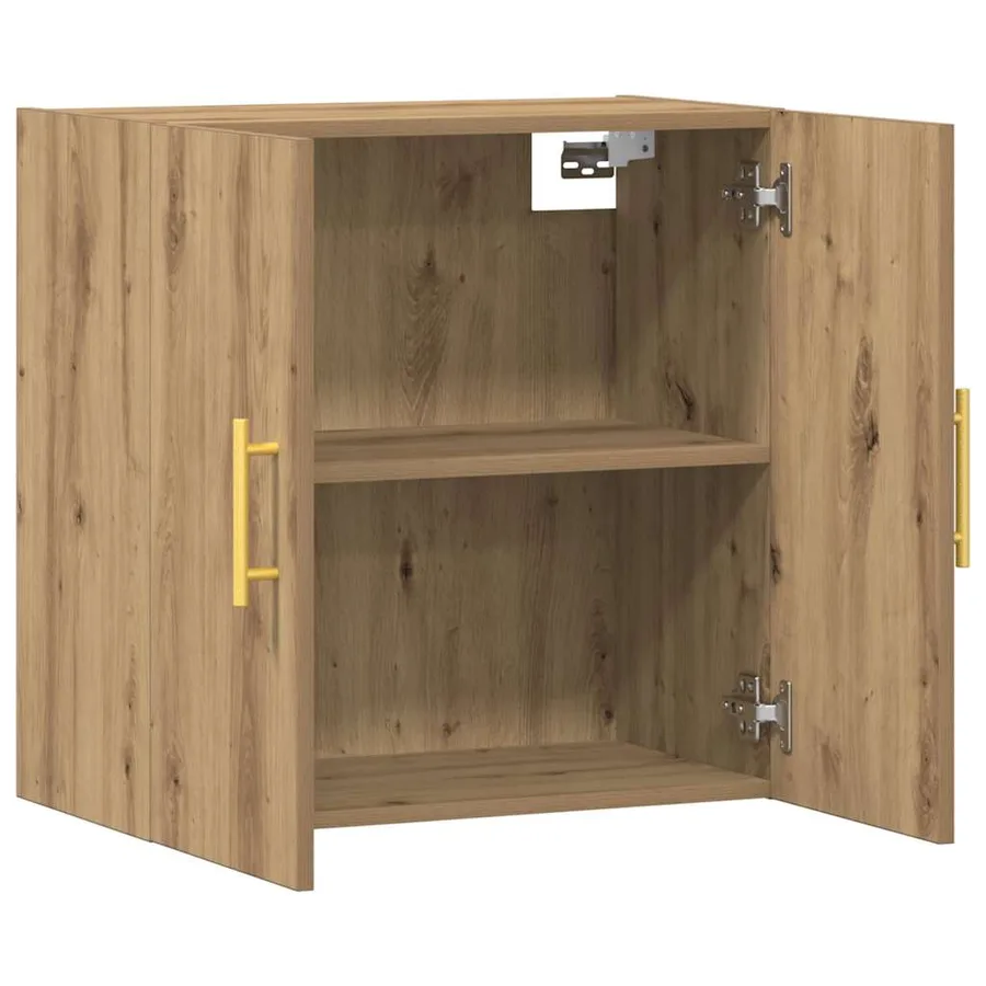 Armoire murale chêne artisanal 60x31x60 cm bois d'ingénierie - 7