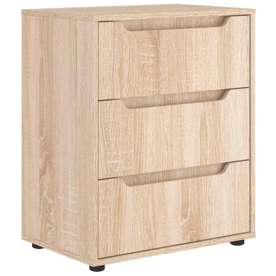 Buffet VISNES chêne sonoma 60x40x73 cm bois d'ingénierie - 2