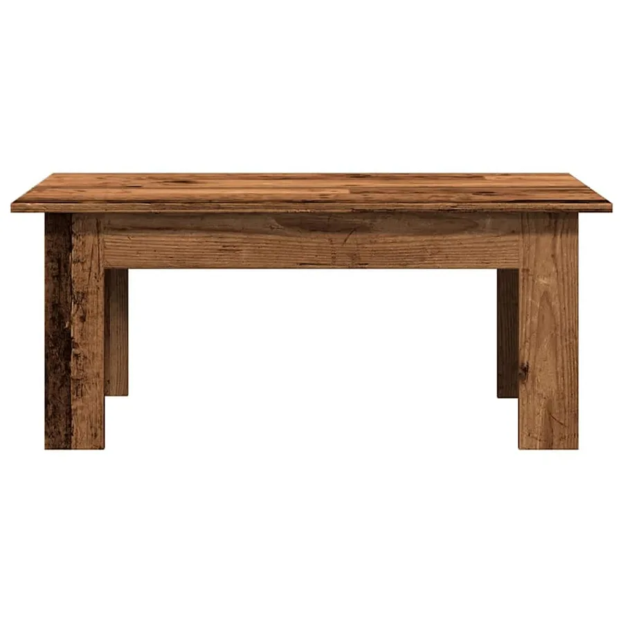Table basse vieux bois 100x60x42 cm bois d'ingénierie - 4