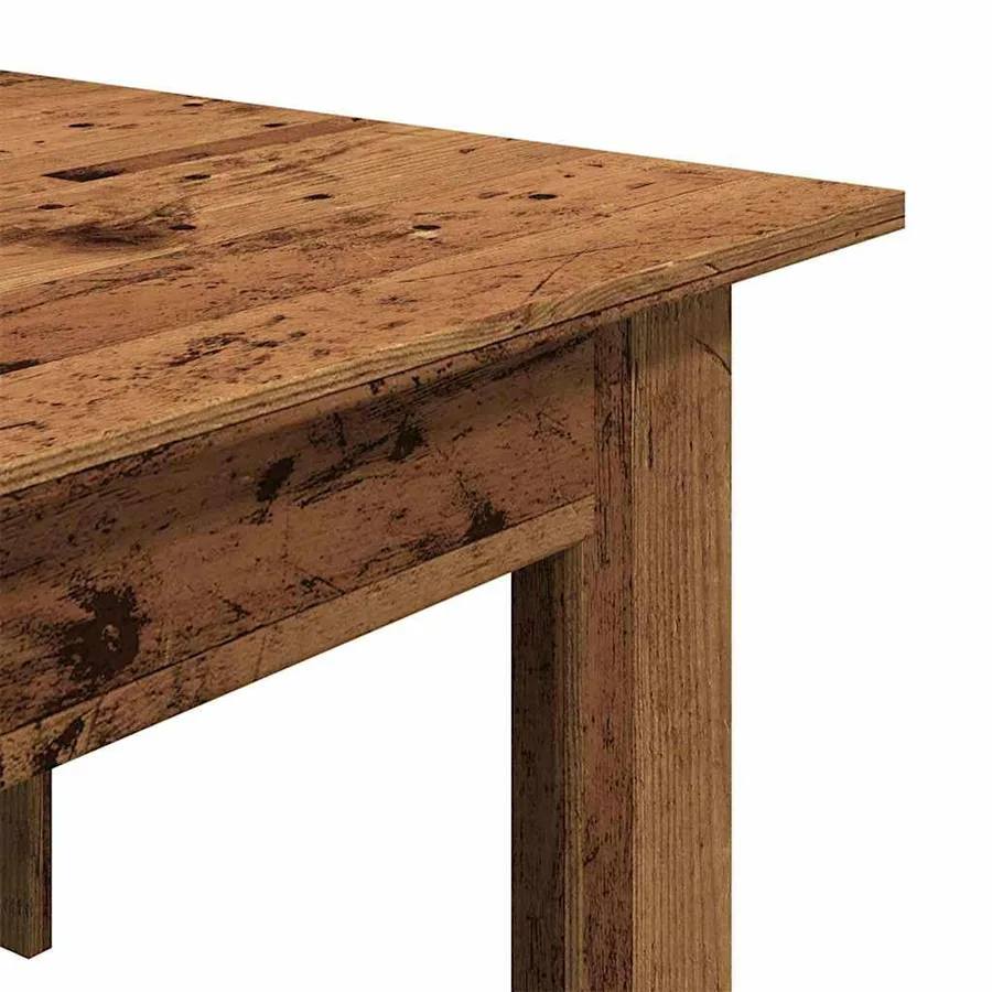 Table basse vieux bois 100x60x42 cm bois d'ingénierie - 7