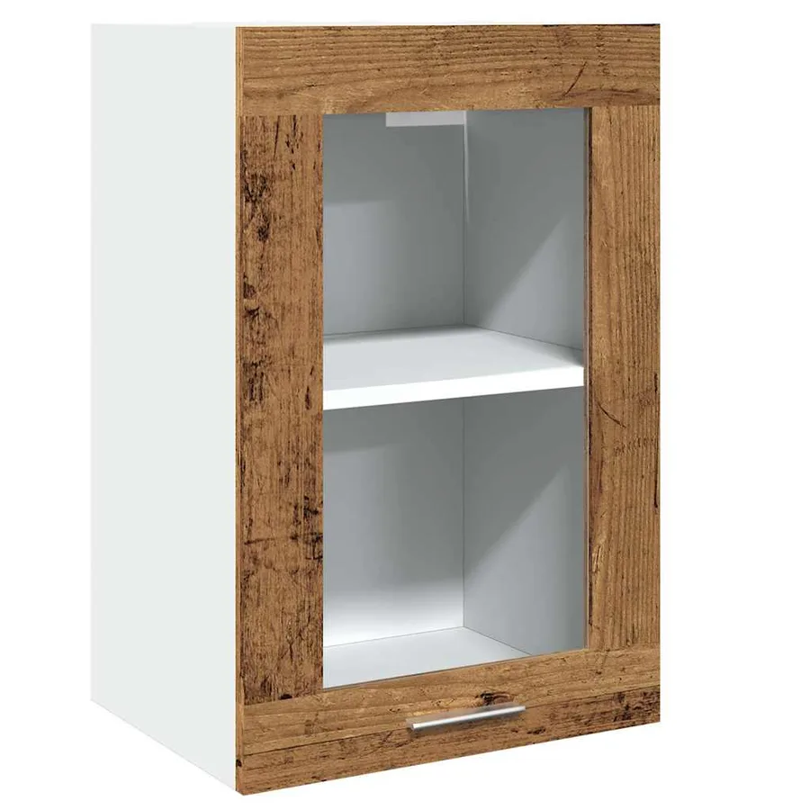 Ensemble de 11 meubles de cuisine "Lyon" en bois d'ingénierie vieilli - 4