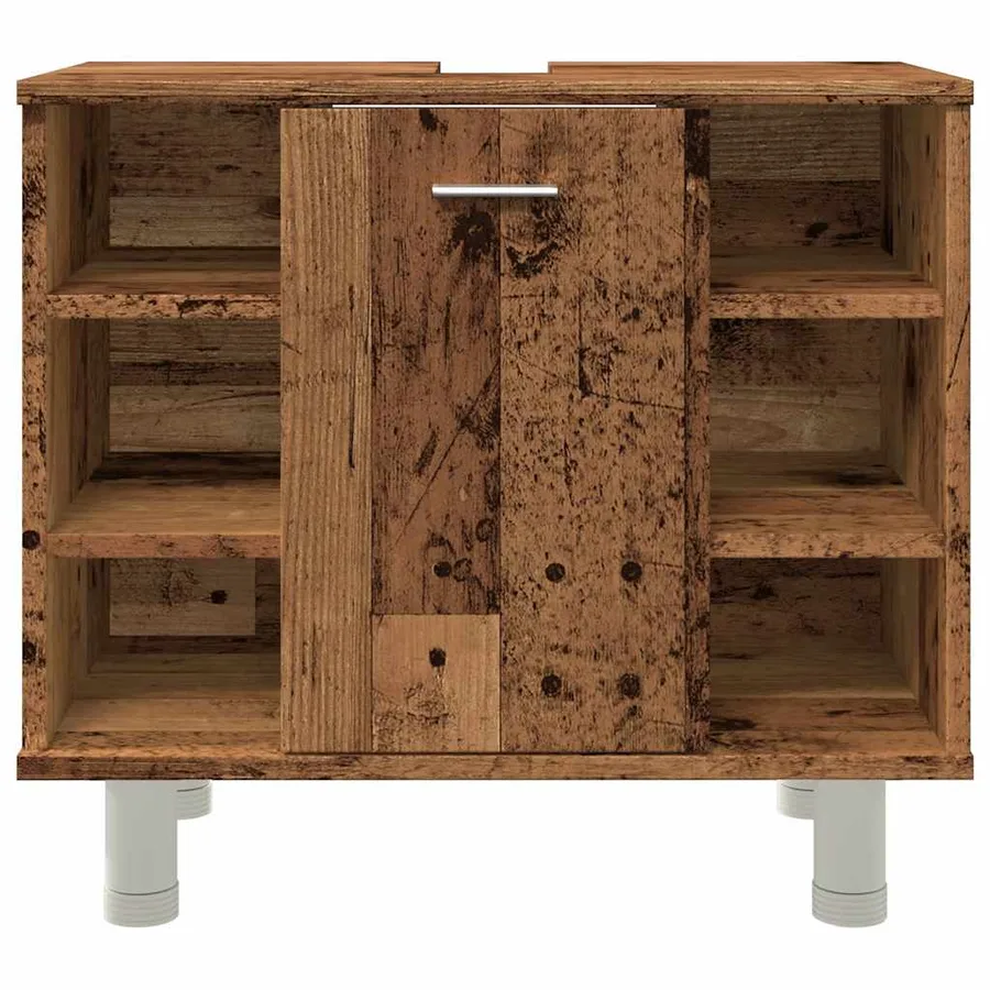 Armoire de salle de bain vieux bois 60x32x53,5 cm - 5