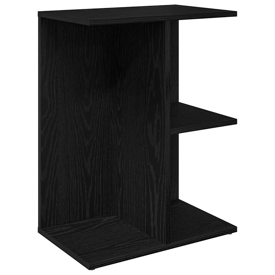 Tables de chevet 2 pcs chêne noir 46,5x29x61 cm bois ingénierie - 4
