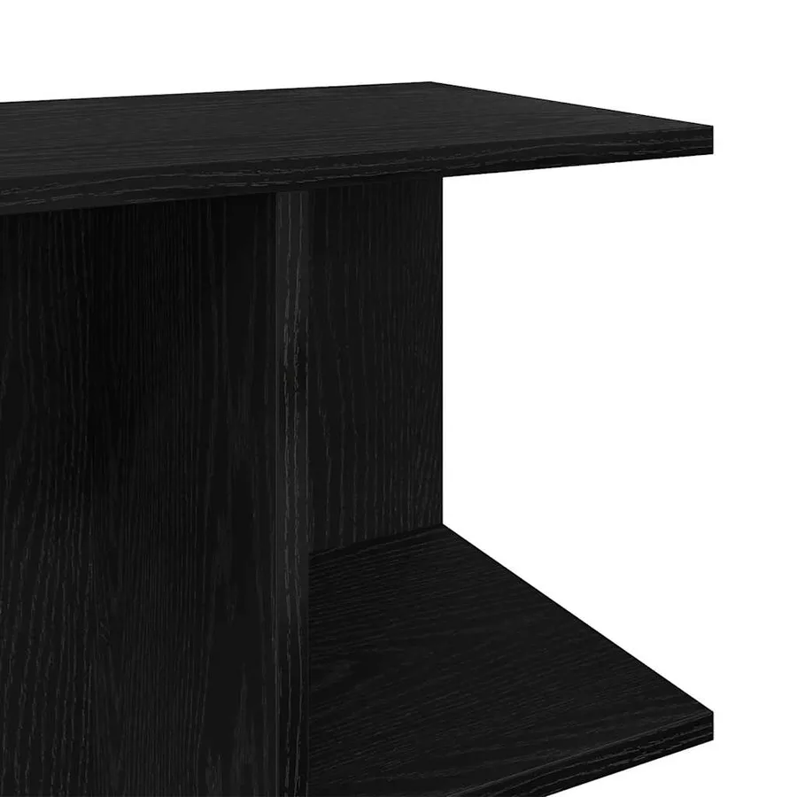 Tables de chevet 2 pcs chêne noir 46,5x29x61 cm bois ingénierie - 9