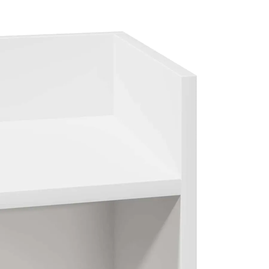 Tables d'appoint 2 pcs avec étagère blanc 25,5x27x60 cm - 7