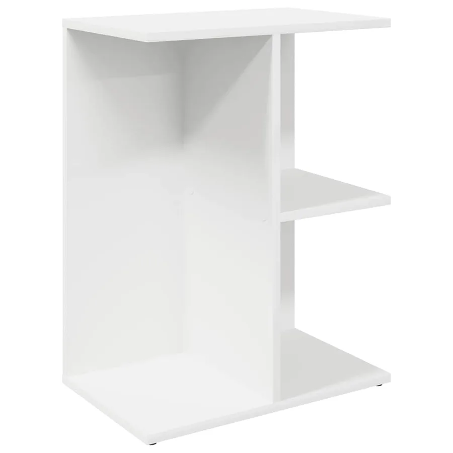 Tables de chevet 2 pcs blanc 46,5x29x61 cm bois d’ingénierie - 4