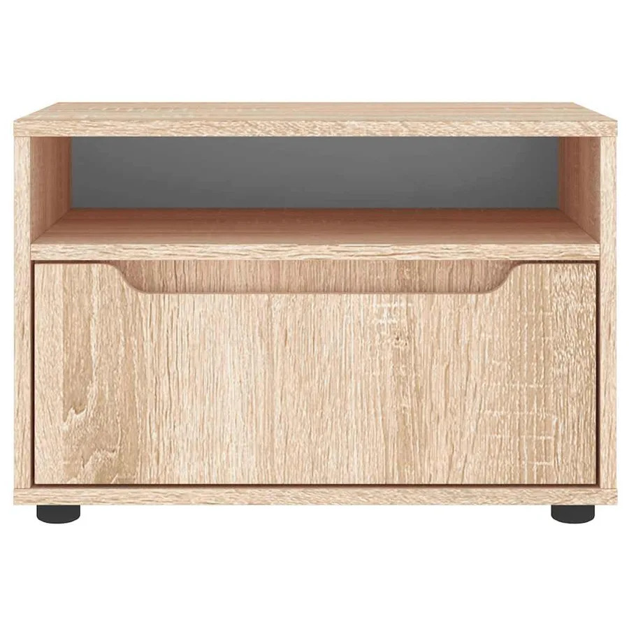 Meuble TV VISNES chêne sonoma 60x40x38 cm bois d'ingénierie - 5