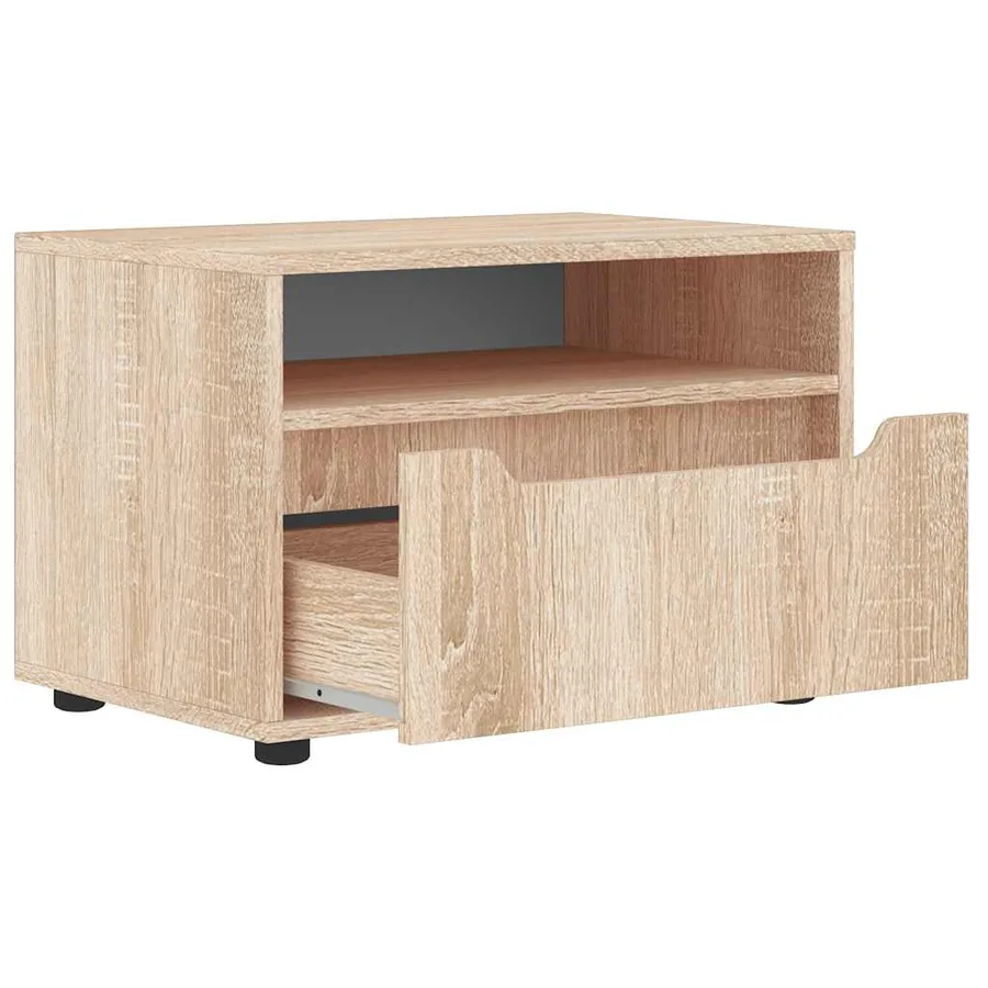 Meuble TV VISNES chêne sonoma 60x40x38 cm bois d'ingénierie - 6