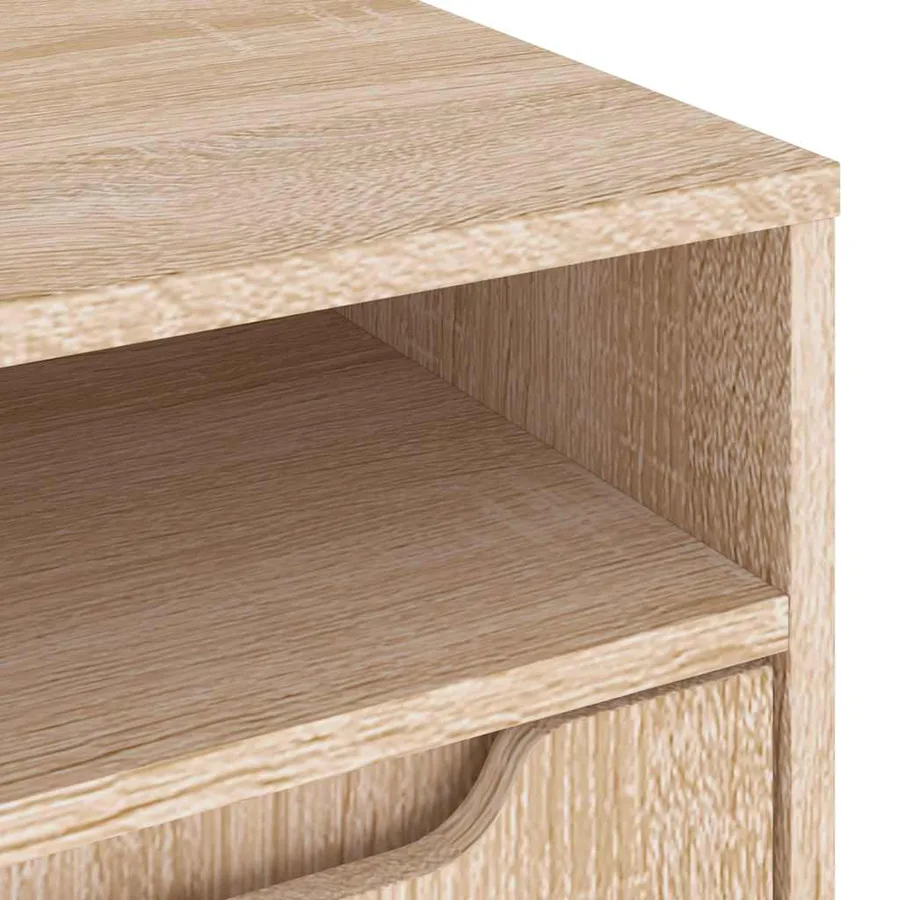 Meuble TV VISNES chêne sonoma 60x40x38 cm bois d'ingénierie - 9