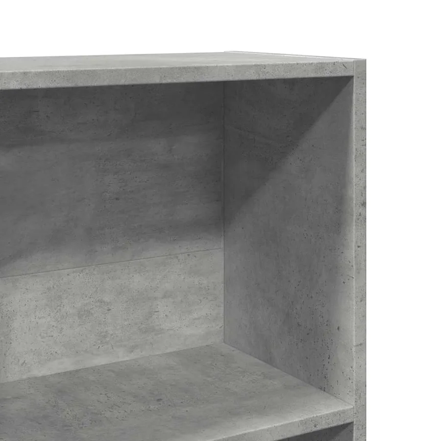 Bibliothèque gris béton 40x24x176 cm bois d'ingénierie - 7