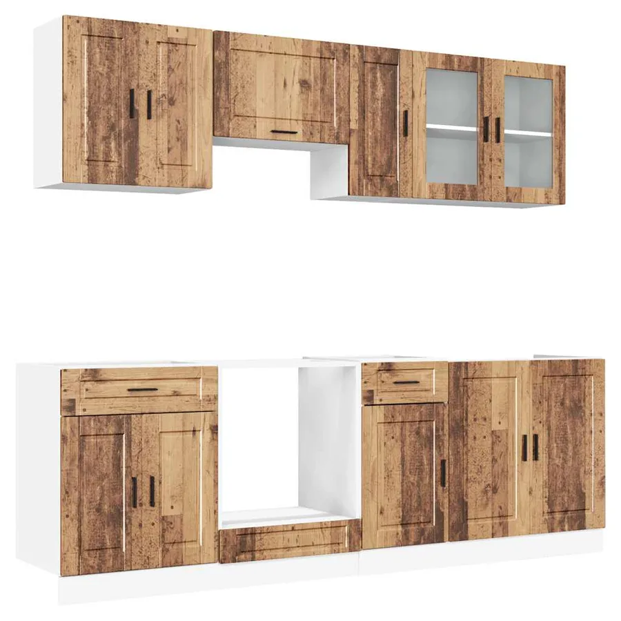 Ensemble d'armoires de cuisine 8 pcs Kalmar bois d'ingénierie - 2