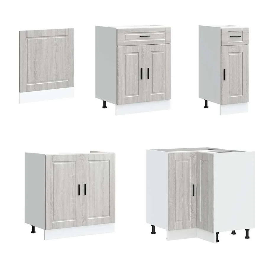 Ensemble d'armoires de cuisine 11 pcs Porto bois d'ingénierie - 4