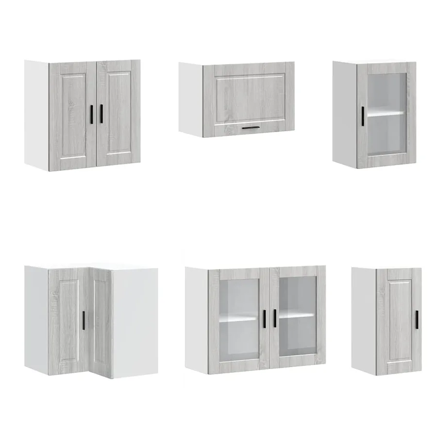 Ensemble d'armoires de cuisine 11 pcs Porto bois d'ingénierie - 5