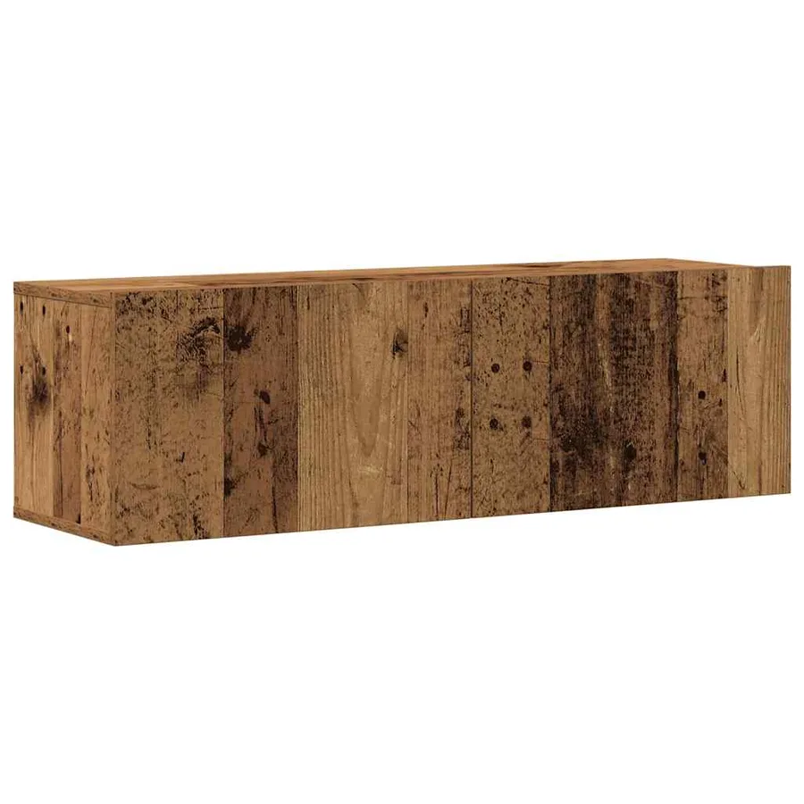 Ensemble de meuble TV mural 8 pcs vieux bois bois d'ingénierie - 4