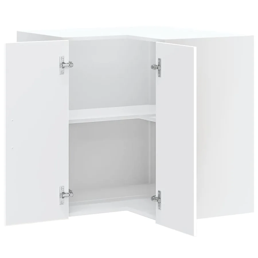 Armoire murale d'angle de cuisine Kalmar blanc bois ingénierie - 5
