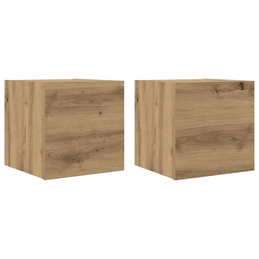 Meubles TV muraux 2 pcs chêne artisanal 30,5x30x30 cm - 2