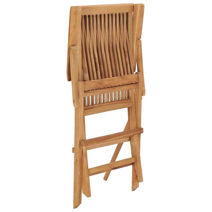 Chaises pliables de jardin lot de 8 Bois de teck solide - 6