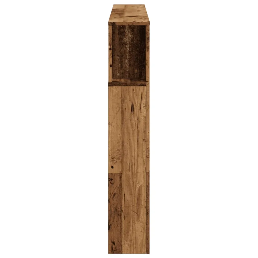 Tête de lit à LED vieux bois 140x18,5x103,5cm bois d'ingénierie - 7