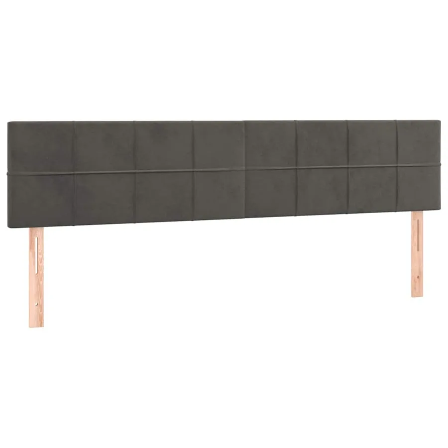 Cadre de lit ottoman avec matelas gris foncé 200x200 cm velours - 10