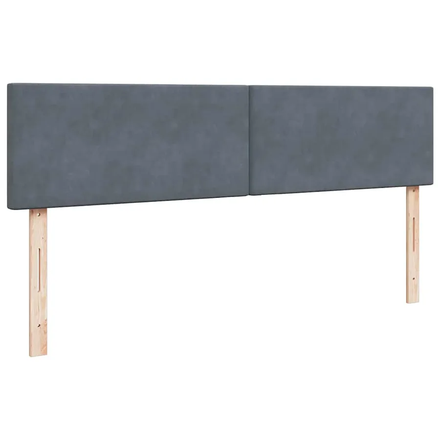 Cadre de lit ottoman avec matelas gris foncé 200x200 cm velours - 9
