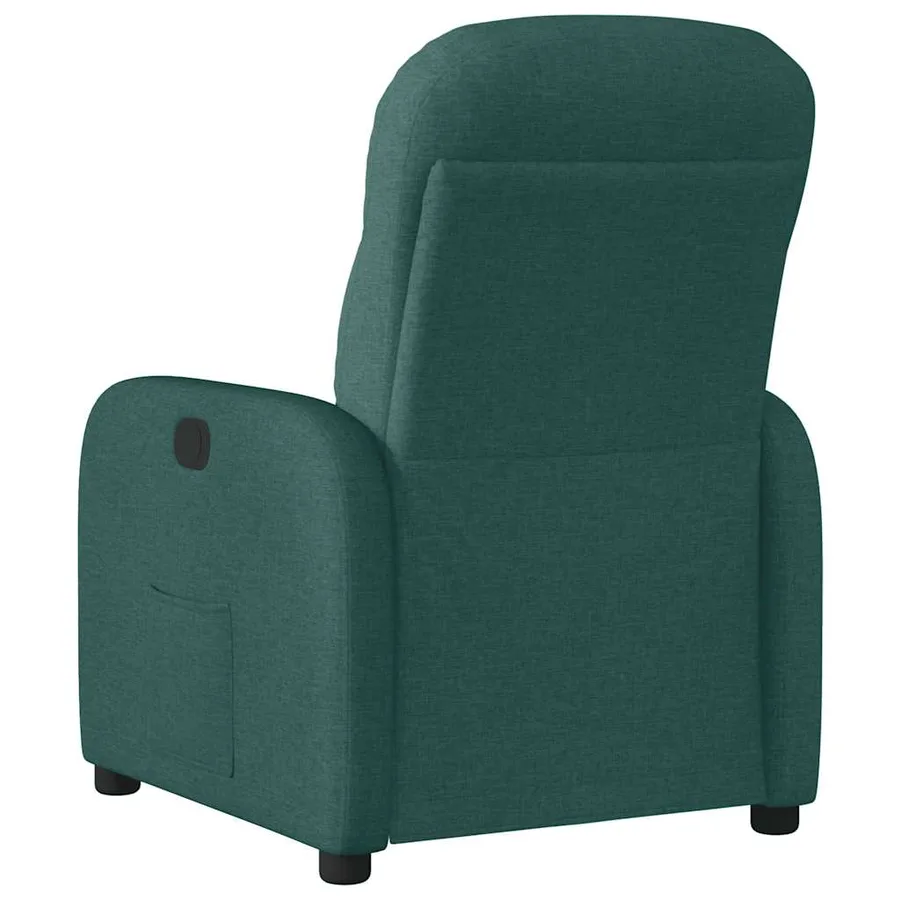 Fauteuil inclinable électrique Vert foncé Tissu - 7