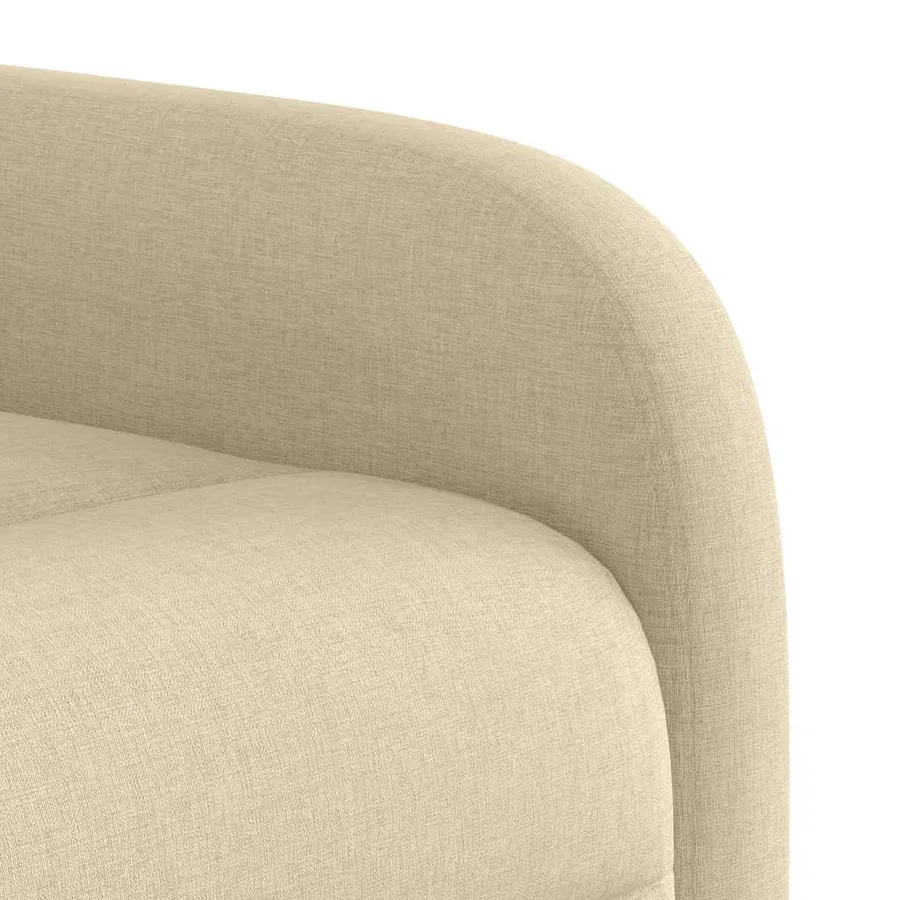 Fauteuil inclinable de massage électrique Crème Tissu - 12