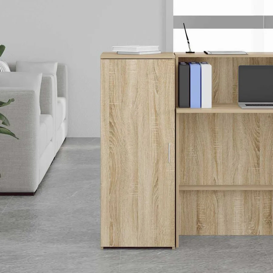 Armoire rangement chêne sonoma 40x45x103,5 cm bois d'ingénierie - 3