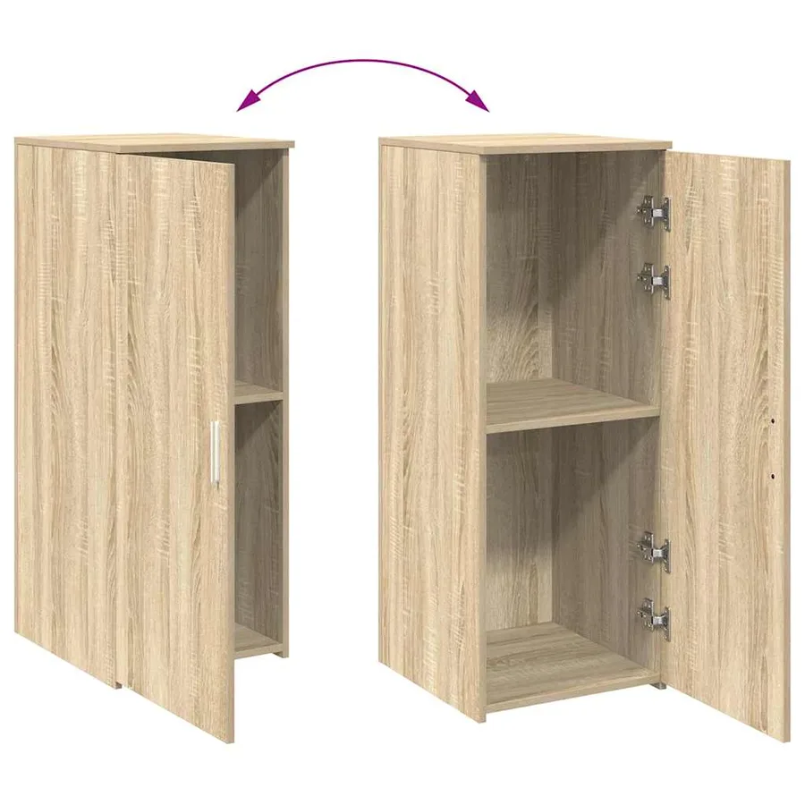 Armoire rangement chêne sonoma 40x45x103,5 cm bois d'ingénierie - 8