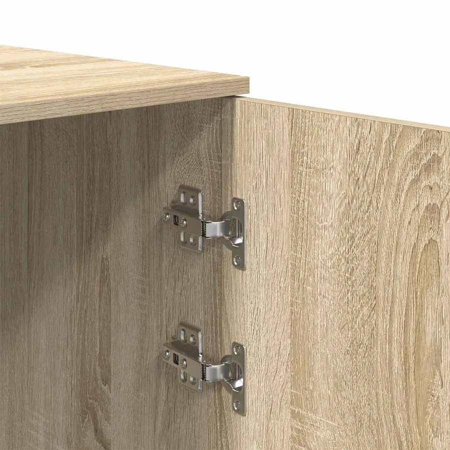 Armoire rangement chêne sonoma 40x45x103,5 cm bois d'ingénierie - 9