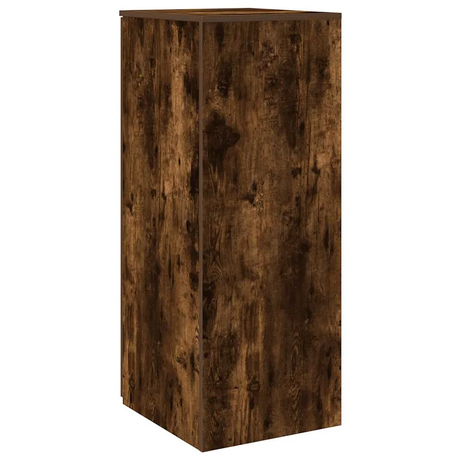 Armoire de rangement chêne fumé 40x45x103,5cm bois d'ingénierie - 7