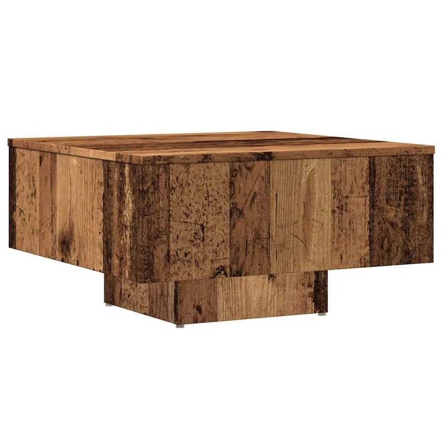 Table basse vieux bois 60x60x31,5 cm bois d'ingénierie - 6