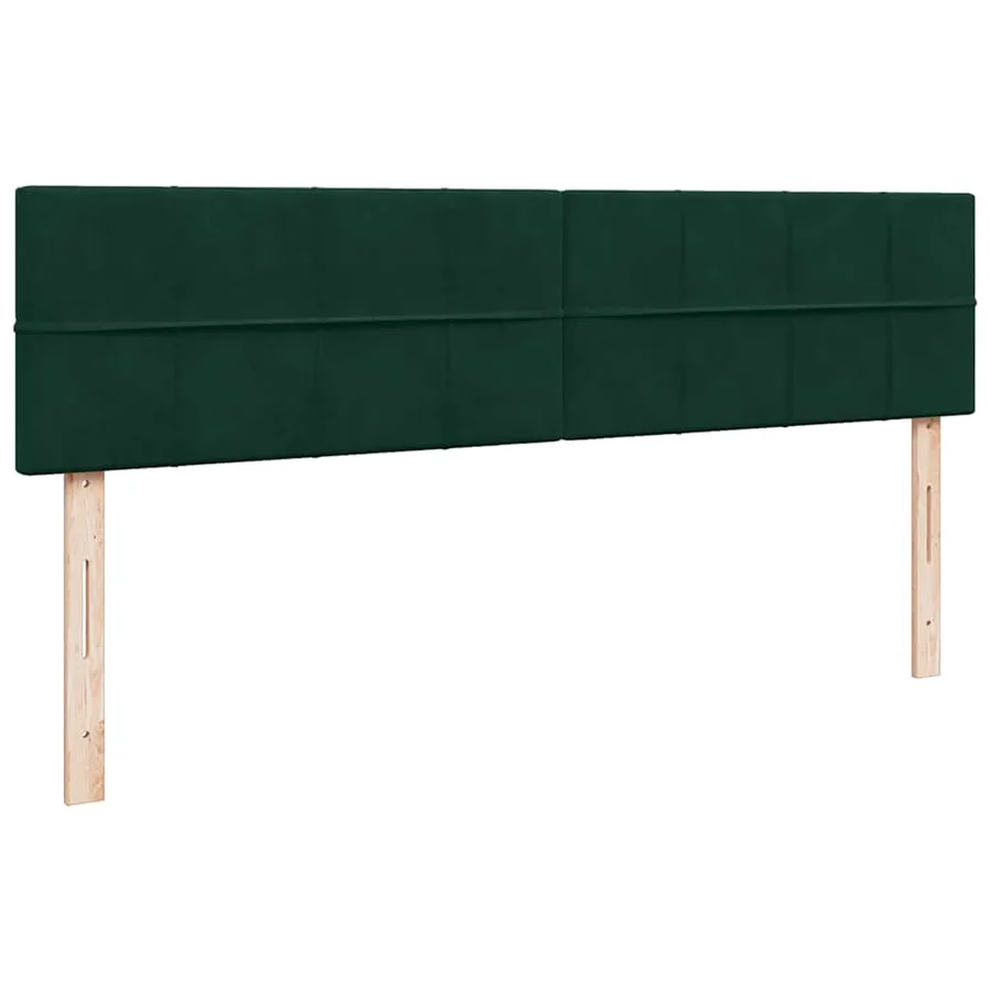 Cadre de lit ottoman avec matelas vert foncé 180x200cm velours - 9