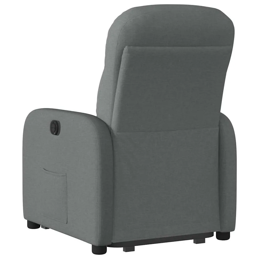 Fauteuil inclinable électrique gris foncé tissu - 6