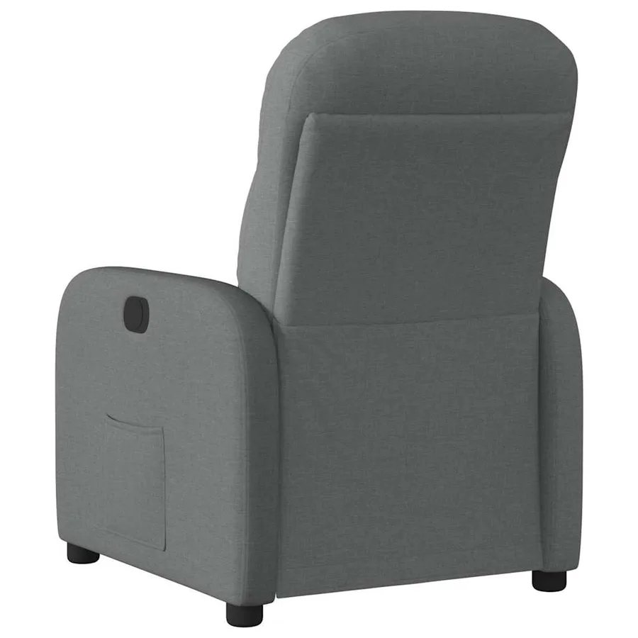 Fauteuil inclinable électrique Gris foncé Tissu - 7