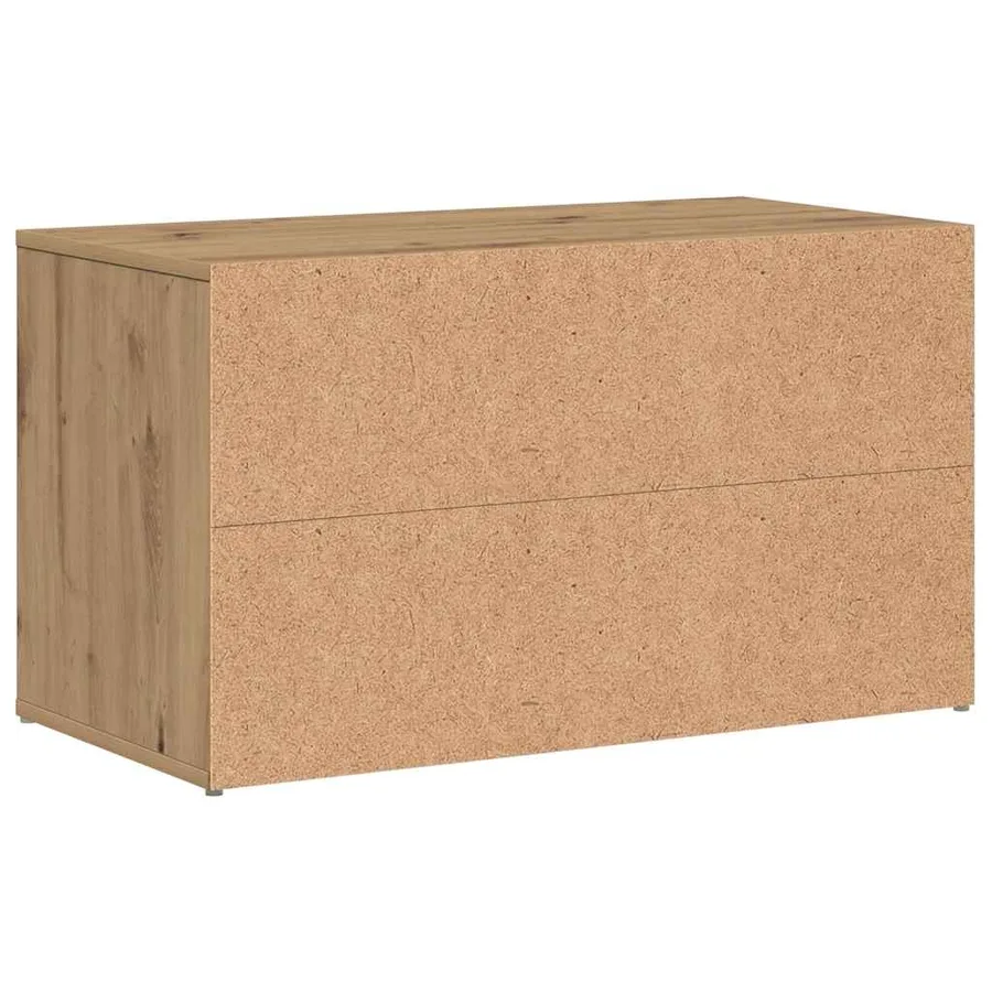 Banc d'entrée 80x40x45 cm chêne artisanal bois d'ingénierie - 6