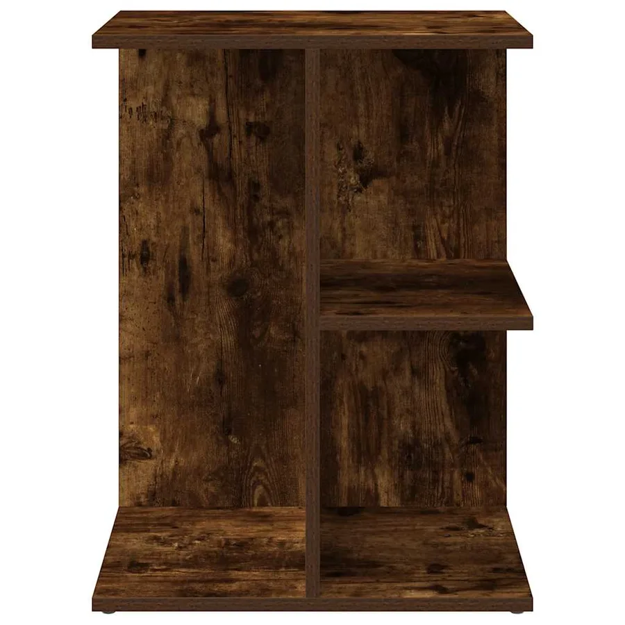 Table de chevet chêne fumé 46,5x29x61 cm bois d'ingénierie - 4