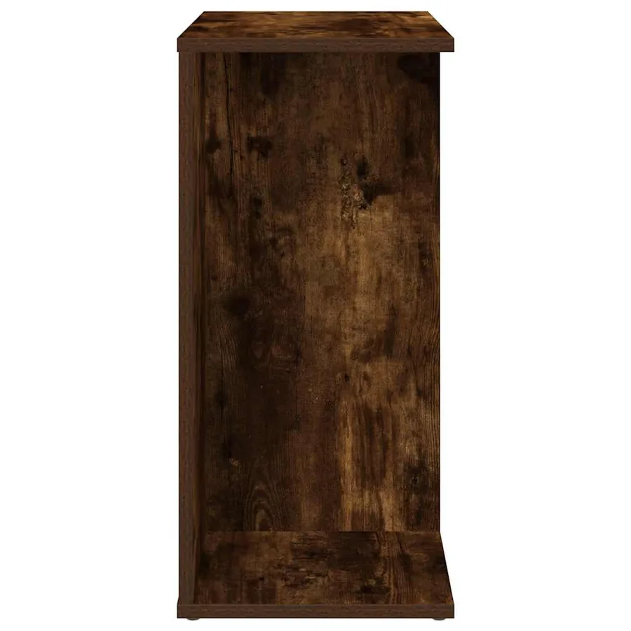 Table de chevet chêne fumé 46,5x29x61 cm bois d'ingénierie - 5