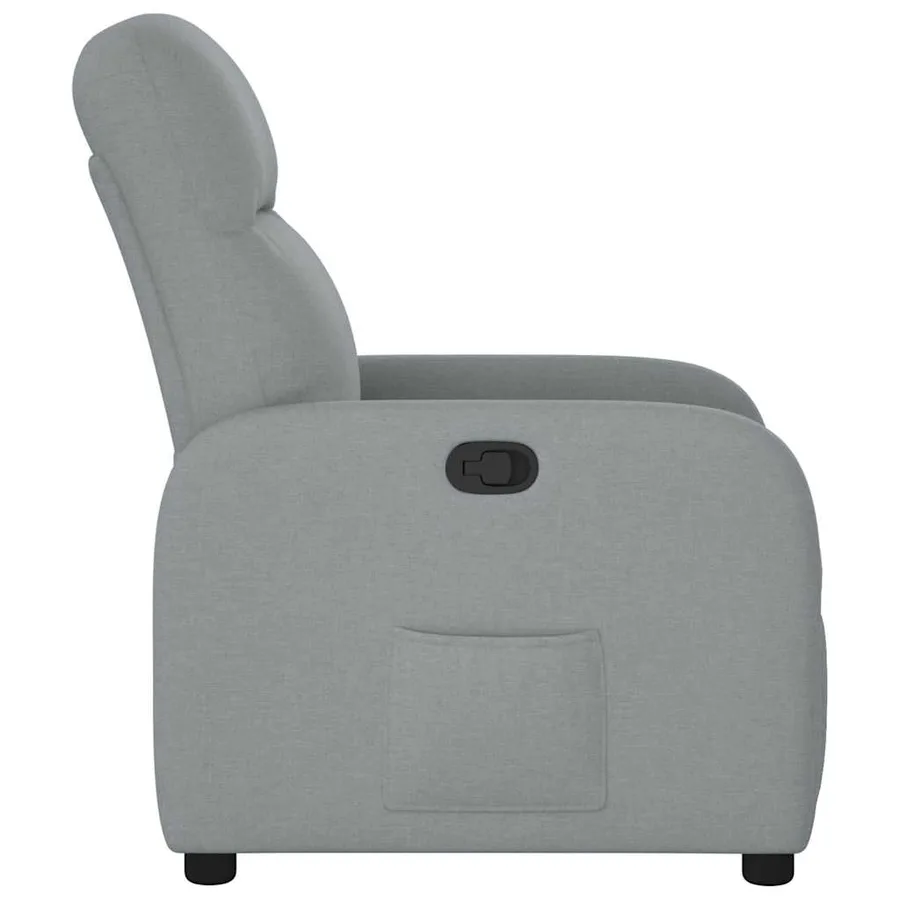 Fauteuil inclinable Gris clair Tissu - 4
