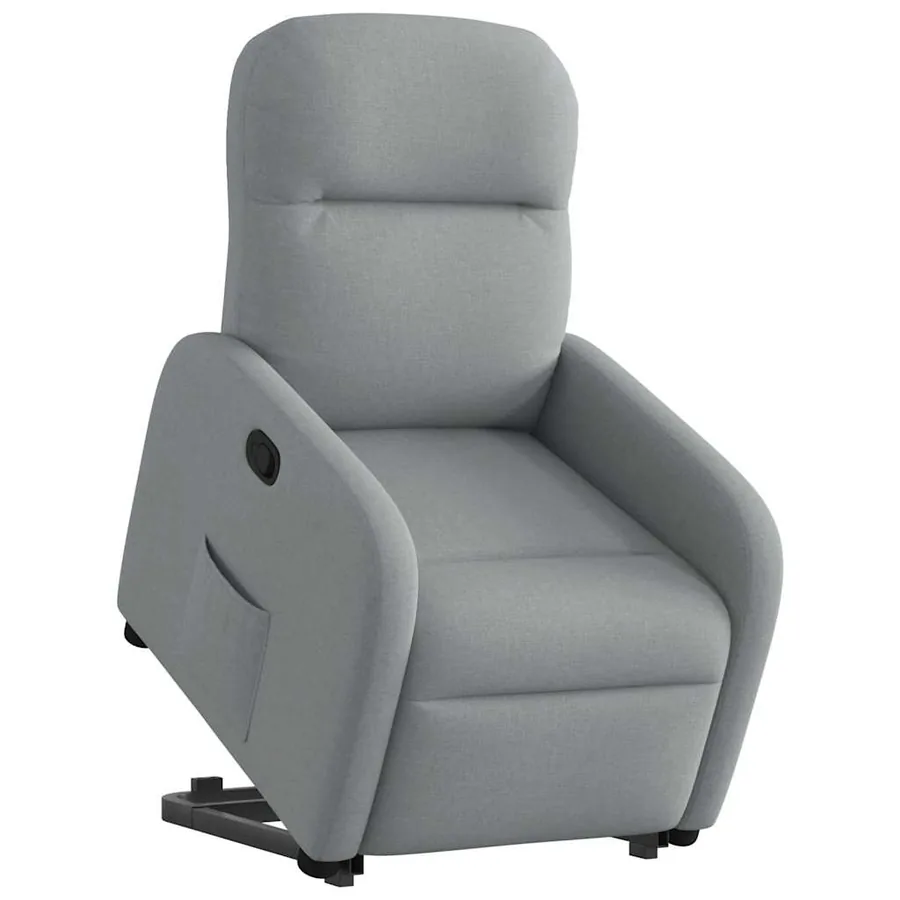Fauteuil inclinable Gris clair Tissu - 3