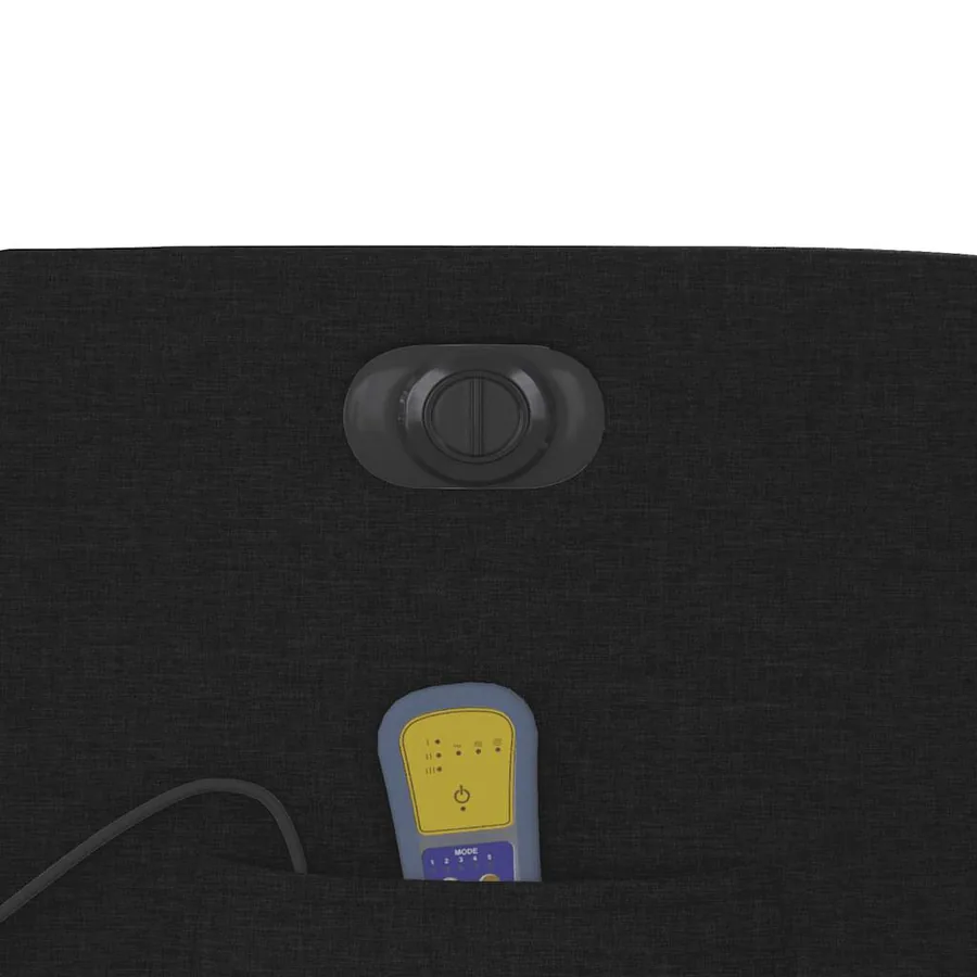Fauteuil inclinable de massage électrique Noir Tissu - 13