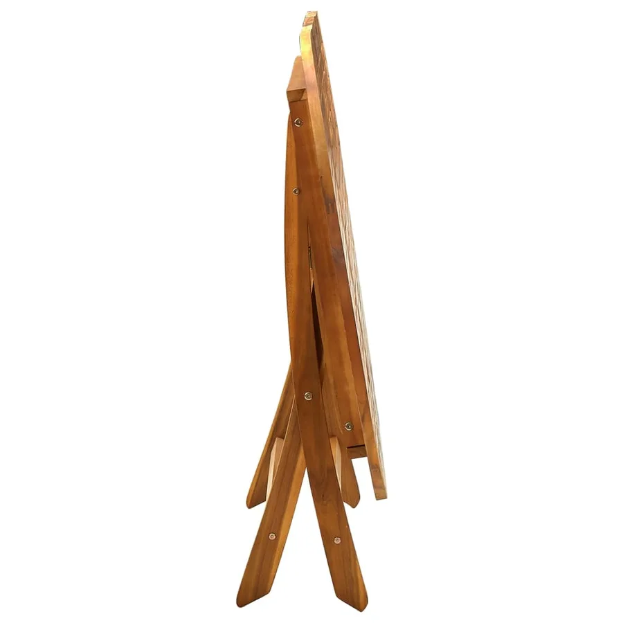 Table de jardin pliable 160x85x75 cm Bois d'acacia massif - 5