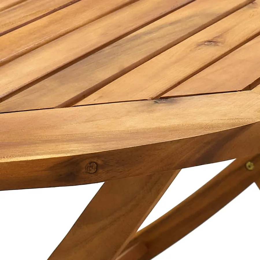 Table de jardin pliable 160x85x75 cm Bois d'acacia massif - 6