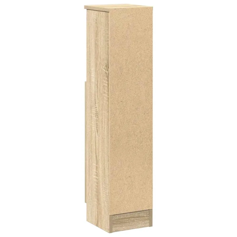 Meuble de salle de bain avec porte-rouleau chêne sonoma - 7