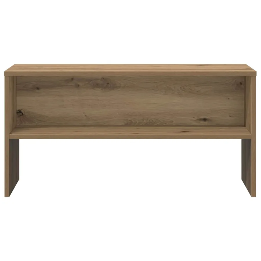 Meuble TV chêne artisanal 80x40x40 cm bois d'ingénierie - 4