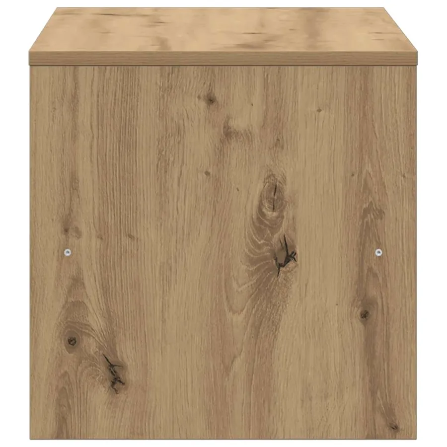 Meuble TV chêne artisanal 80x40x40 cm bois d'ingénierie - 5