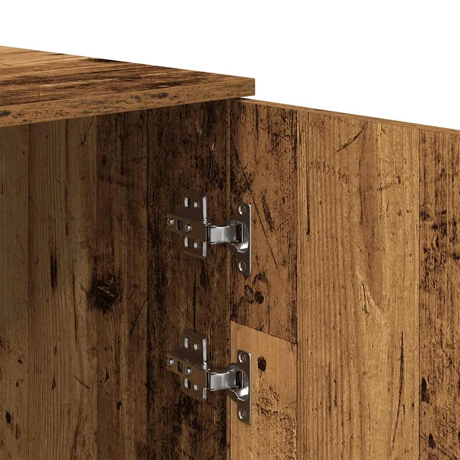 Armoire de rangement vieux bois 40x45x103,5cm bois d'ingénierie - 9