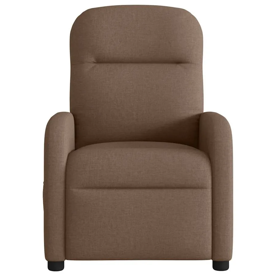 Fauteuil de massage inclinable Marron Tissu - 3